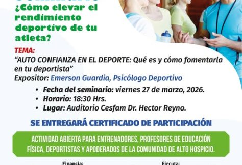 Seminario Cómo elevar el rendimiento deportivo de tu atleta