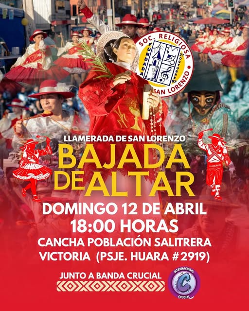 Bajada de Altar de Llamerada San Lorenzo