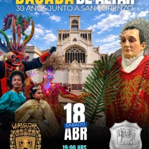 Bajada de altar Diablada Morenada