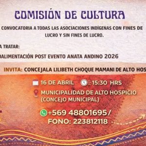 Convocatoria a Asociaciones Indígenas