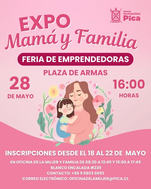 Inscripciones Expo Mamá y Familia Pica 2026