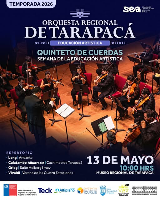 Orquesta Regional de Tarapacá en el Museo Regional de Iquique