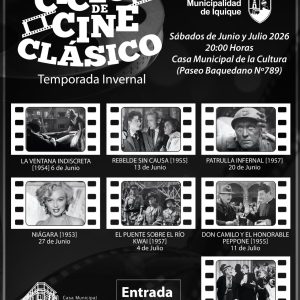 Ciclo de Cine Clásico 2026 Temporada invernal