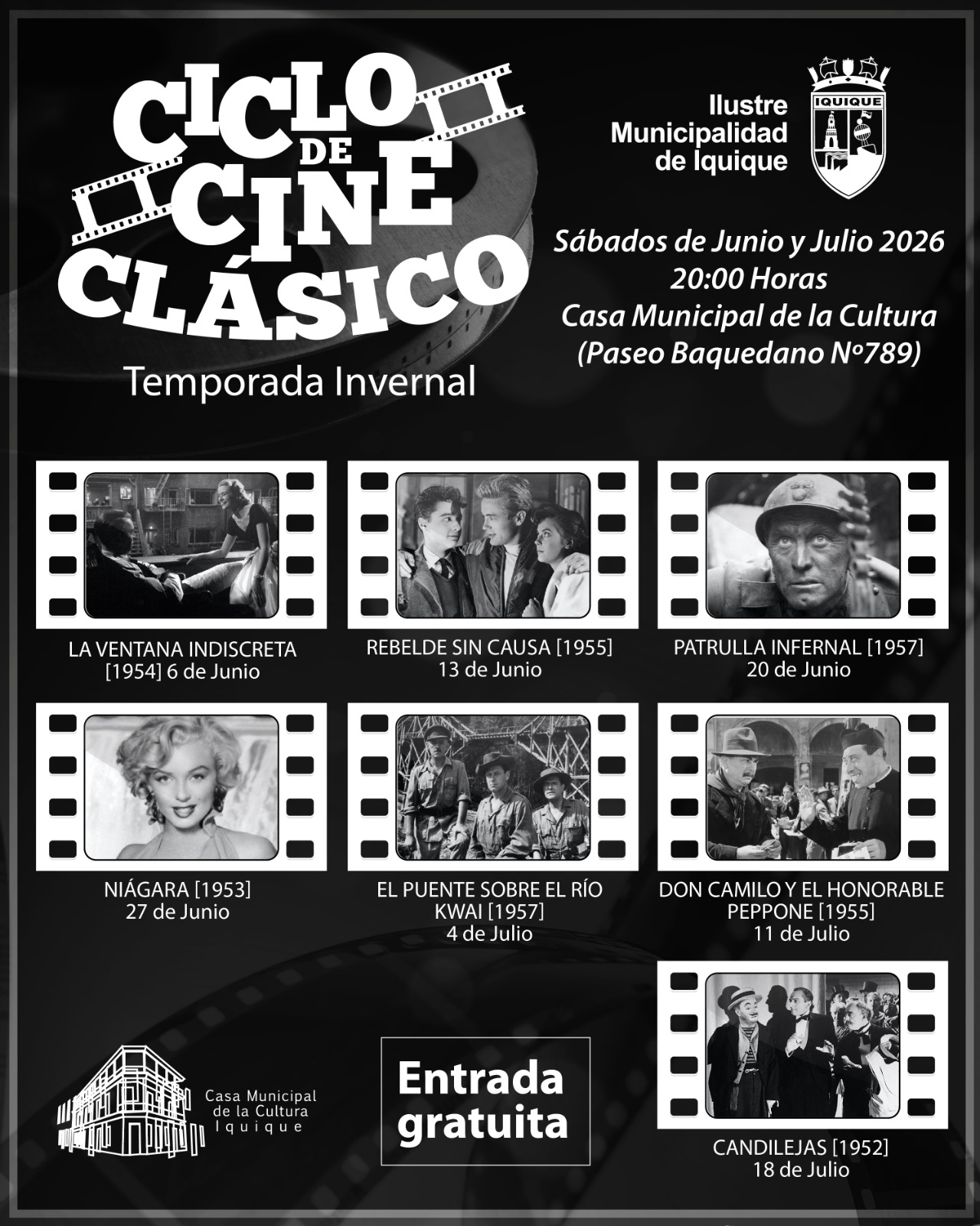 Ciclo de Cine Clásico 2026 Temporada invernal