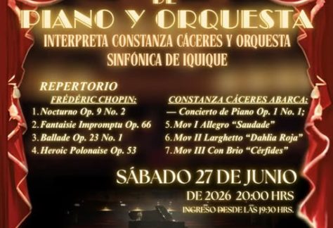 Constanza Cáceres y Orquesta Sinfónica de Iquique