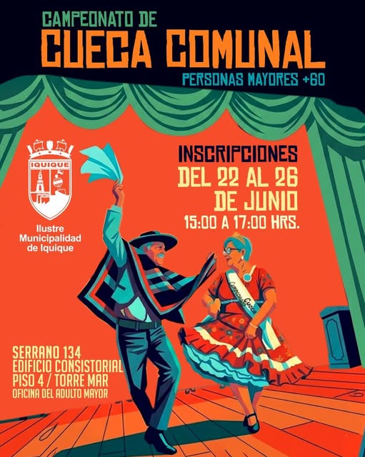 Inscripciones Campeonato de cueca Adulto Mayor