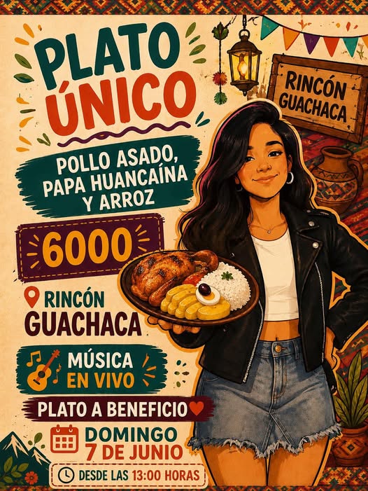 Plato único a beneficio