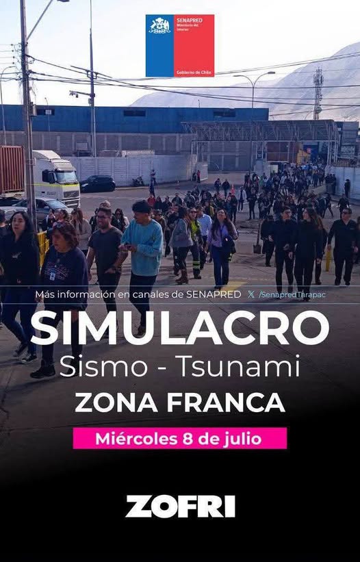Simulacro Sismo Tsunami Zona Franca