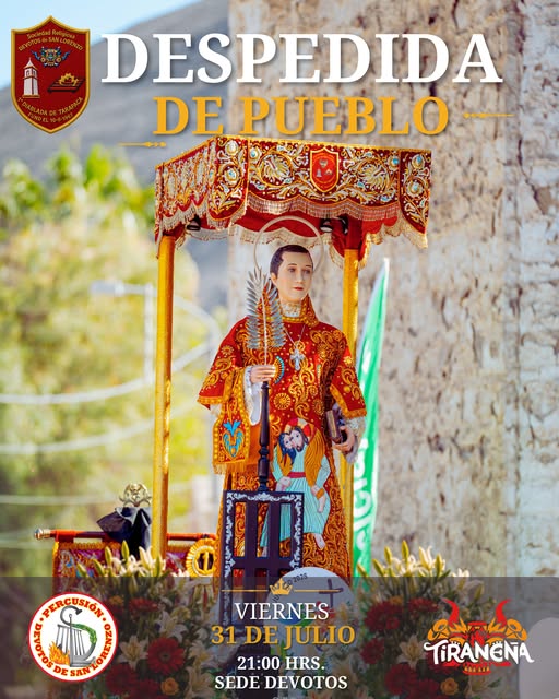 Despedida de pueblo 2026 Diablada Devotos de San Lorenzo