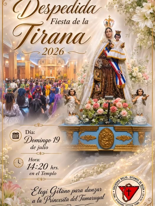 Despedida la Tirana 2026 Sociedad Religiosa Gitanos de Belen