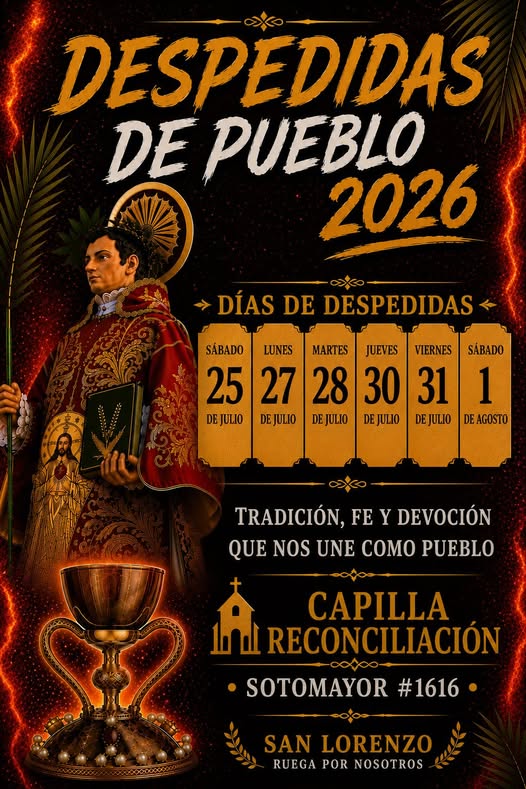 Despedidas de Pueblo 2026 en Capilla Reconciliación