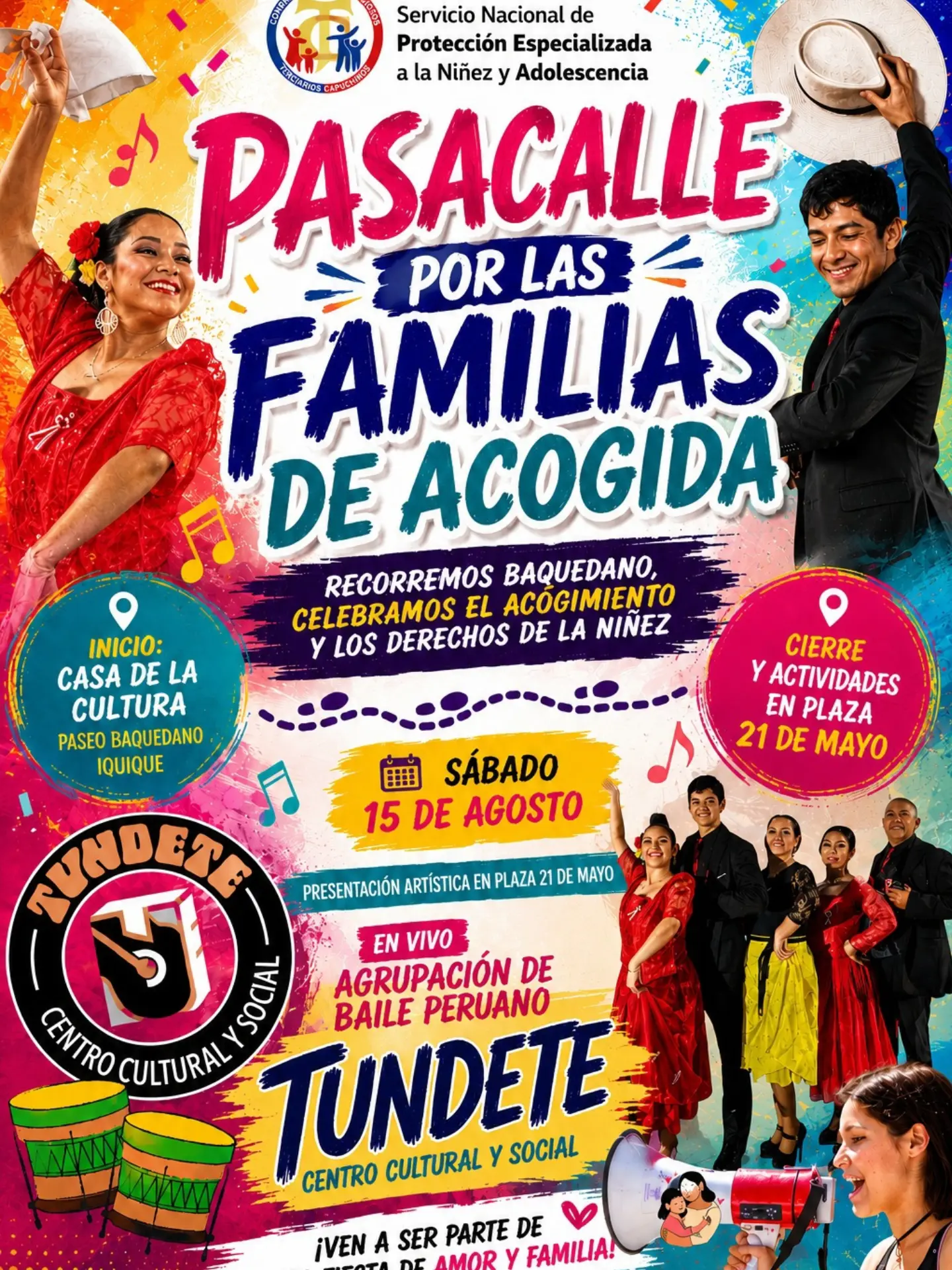 Pasacalle por las familias de acogida