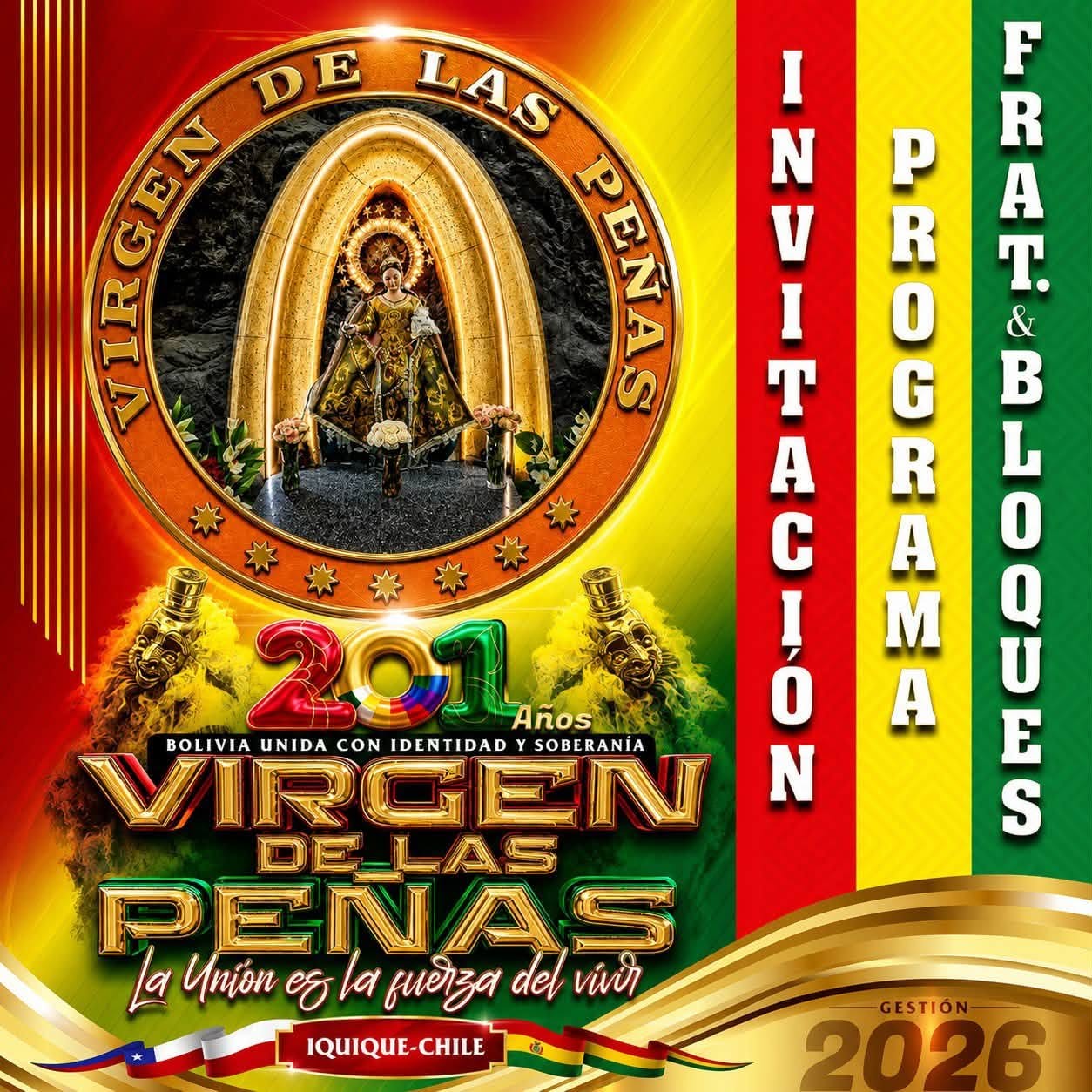 Virgen de las Peñas 2026 Iquique