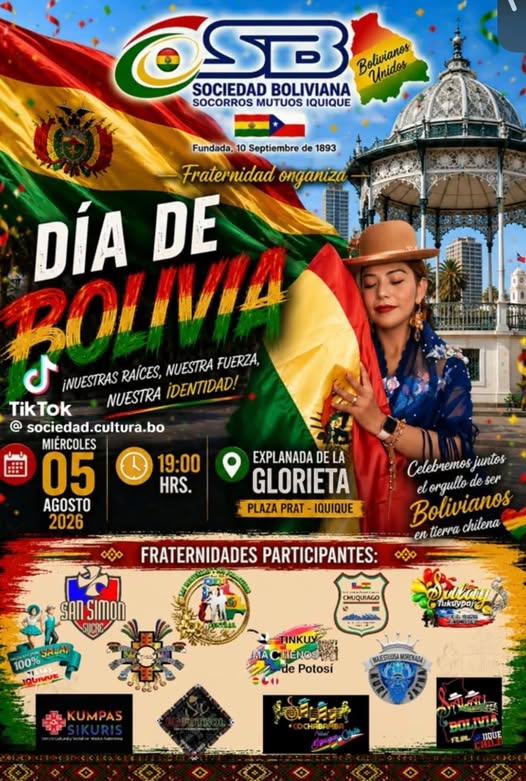 Dia de Bolivia 2026 Iquique