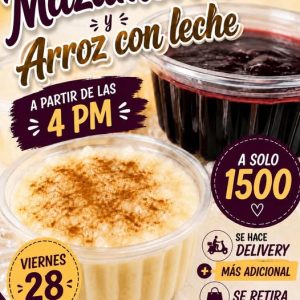 Mazamorra y arroz con leche