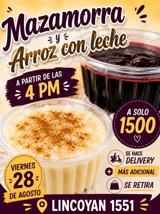 Mazamorra y arroz con leche