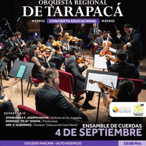 Orquesta Regional de Tarapacá Concierto Edicacional