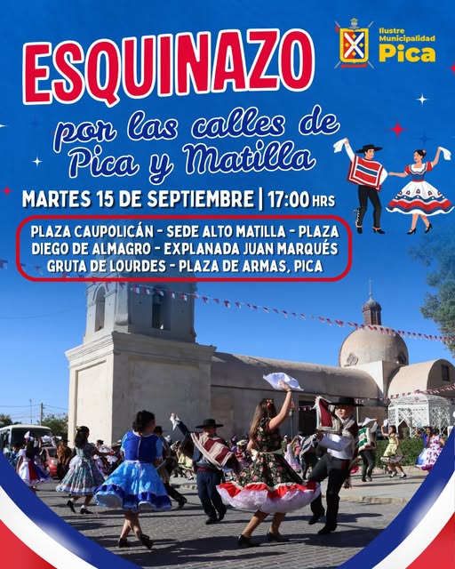 Esquinazo por las calles de Pica y Matilla
