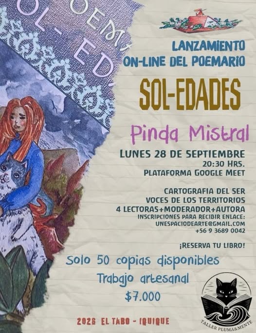 Sol-Edades Lanzamiento de poemario online