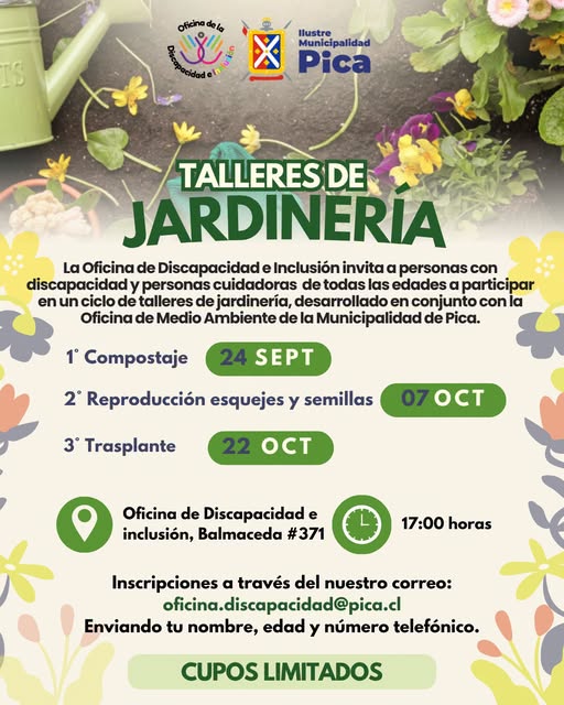 Talleres de jardinería Pica