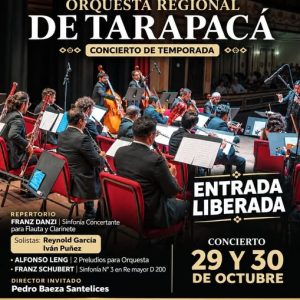 Orquesta regional de Tarapaca 2026
