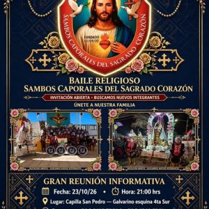 Reunión Baile Religioso Sambos Caporales del Sagrado Corazón